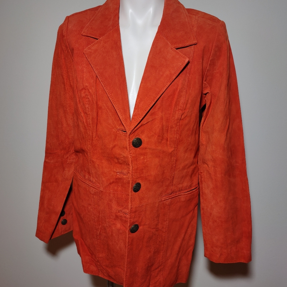 Vintage leather Blazer denim & Co